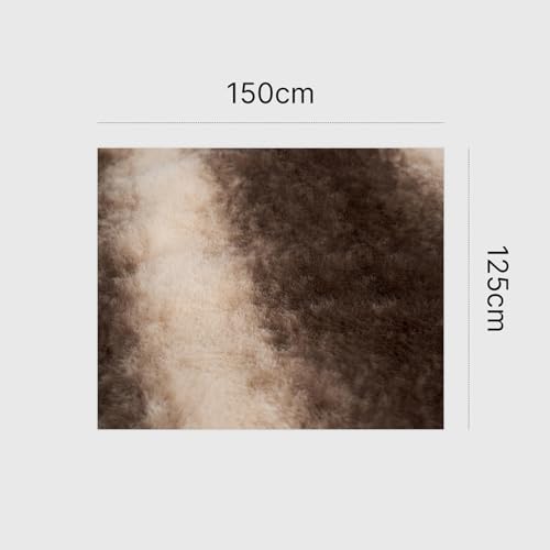 OHS Faux Fur Throw Blanket, Fluffy Striped Fleece Blankets for Beds Sofa Couch Winter Warm Blanket for Living Room Bedroom Super Soft Throw Over - Brown, 125 x 150cm - Cosy Home Interiors OHS Faux Fur Throw Blanket, Fluffy Striped Fleece Blankets for Beds Sofa Couch Winter Warm Blanket for Living Room Bedroom Super Soft Throw Over - Brown, 125 x 150cm - Image 7