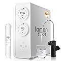 Lamon 600GPD Reverse Osmosis System, 6-Stage RO Water Filtration with Sr Mineralization, NSF/ANSI 42 Certified, Smart Faucet, 8s Fast Flow Under Sink Water System, 2:1 Pure to Drain,Reduce PFAS