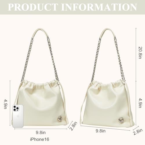 Image of LA FESTIN Genuine Leather Hobo Bag for Women Designer Crossbody Bags Trendy
