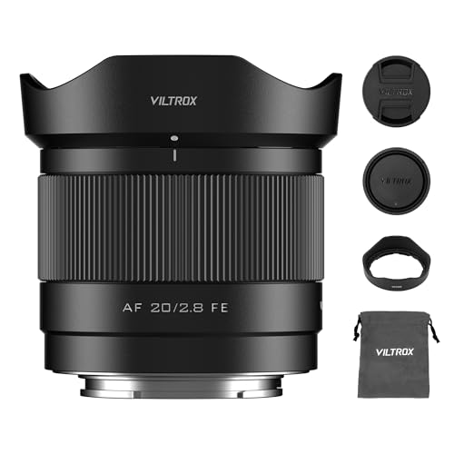 Image of VILTROX 20mm F2.8 f /2.8 AF Lens for Sony E Mount, Wide-Angle Full-Frame Auto Focus Lens Compatible with Sony E-Mount Mirrorless Cameras Alpha a7cr a7cii a7c a6700 zv-e100 a6600 a6400 a7iv a7iii