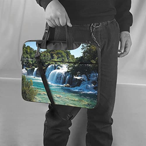 Maletín para portátil unisex con diseño de cascadas miniatura 2