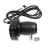 Electric Scooter Throttle - 24 volt 5 Pin + Billet Valve Cap Set - LED Indicator - for Ezip, Currie,...