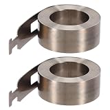 RUNROTOO 2Pcs Flat Tension Spring for Window, Roller Blind Hardware Replacement Coil Spring 47x0.5, for Roller Blind Lift, Home Renovation, Sliding Window Repair