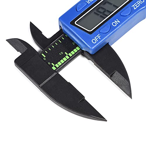 FILFEEL Calibrador Digital con Pantalla LCD Grande para Mediciones Interiores, Exteriores, Profundidad y pasos. (BLUE)