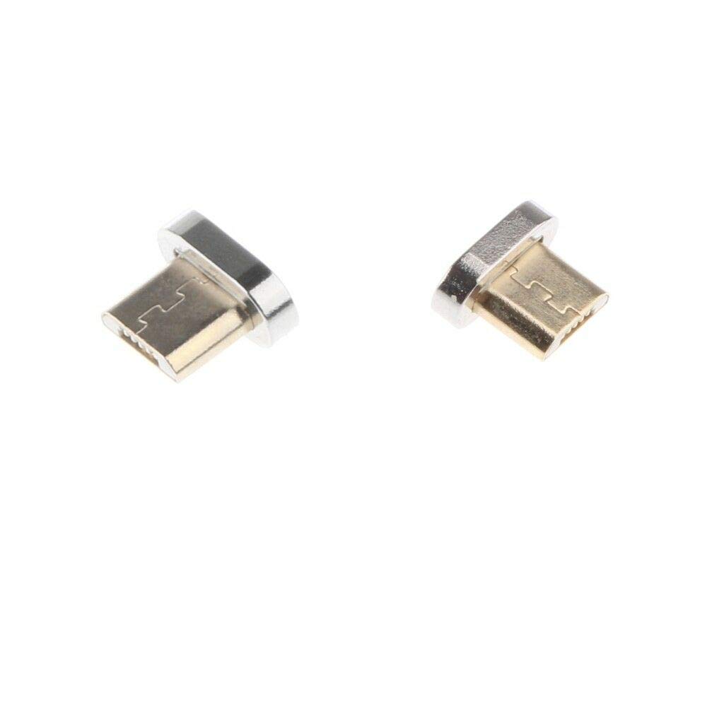 Ketsicart 2Pcs Elough E04 Magnetic Micro USB Converter Adapter Charging Connector Head