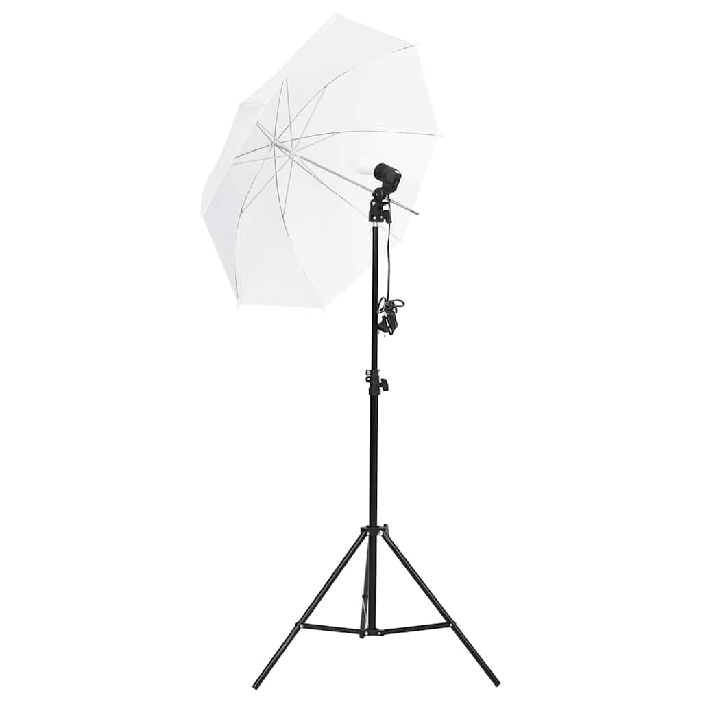 vidaXL Fotostudio-Beleuchtung Set mit Stativen & Schirmen, Studiobeleuchtung Set, Softbox, Studioleuchte, Fotostudio Beleuchtung Set, Softboxen