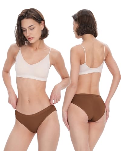 Image of BAMBOO COOL Womens Underwear Bikini Underpants Hipster Ladies Panties Soft Stretch Breathable Panties for Women, 5-Pack