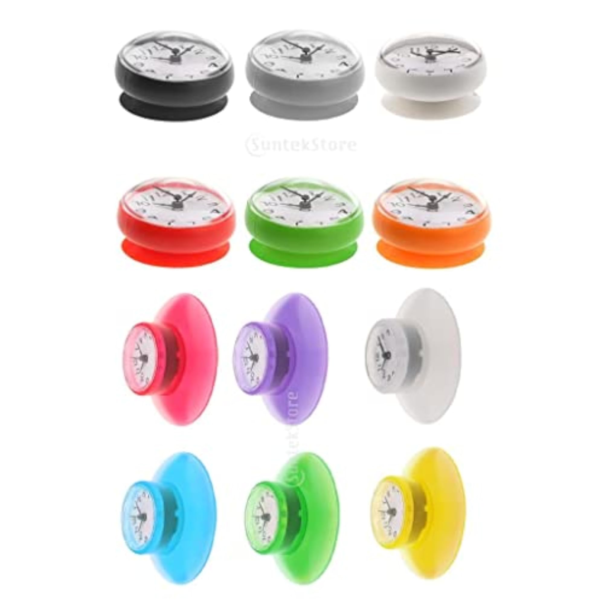 Waterproof Kitchen Bathroom Bath Shower Suction Cup Clock