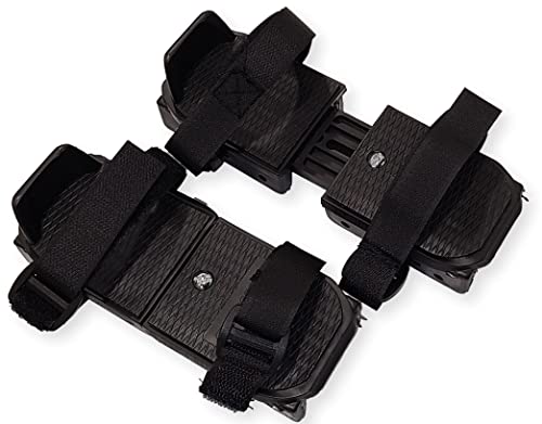 Toddler Ice Skates - Adjustable Double Runner Bob Skates With Durable Hook And Loop Fastener Straps - Stable Kids Ice Skates To Introduce Your Little One To Ice Skating (Black) #TOP4