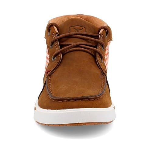 Twisted X Coup de pied pour femme avec doublure ecoTweed – Tissu en cuir pleine fleur avec design textile tendance – Ébrancheur à capuche conçu avec doublure ecoTweed, Selle vieillie et orange, 37 EU – vue 3