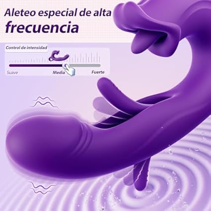 Vibradorador clítoris Juguetes sexuales, 3 in 1 Vibradorador mujer juguetes eróticos con 7 modos consoladores.. para mujer con vibración,Bofetadas Lamiendo Vibradores consoladores Dildo vibrador