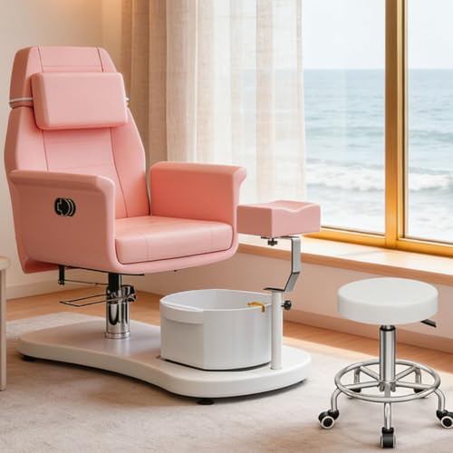 VARONXE Pedicure Chair for Nail Tech No Plumbing, Portable Pedicure