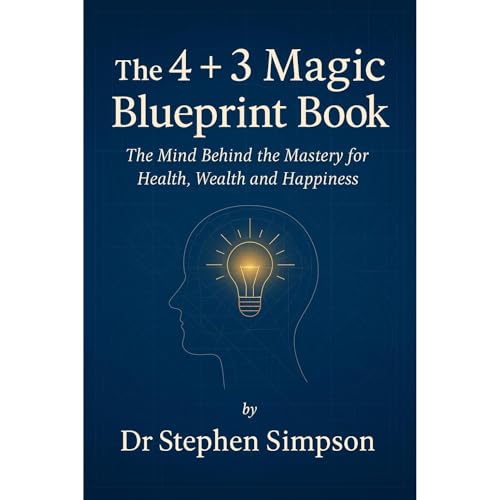 The 4 + 3 Magic Blueprint Book Audiolibro Por Stephen Simpson arte de portada