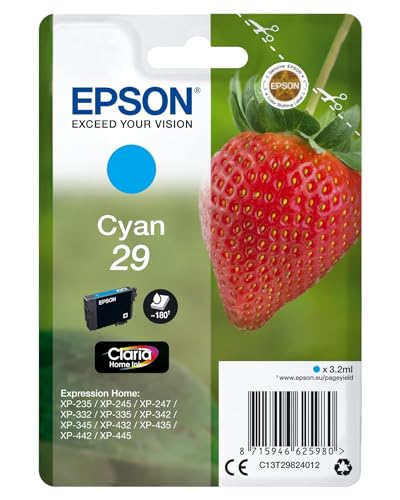 Epson 29 Cyan Strawberry Genuine Claria Home Ink Standard
