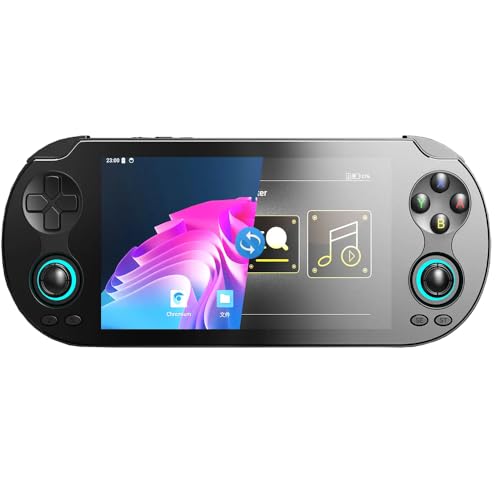 Anbernic RG Vita Yumetechハンドヘルドゲームコンソール Unisoc Tiger T618 Android12システム 二人対戦対応 RGB照明効果3Dホールジョイスティック 5.46インチIPS INCELLタッチスクリーンWiFi/Bluetooth機能 5000mAh ブラック