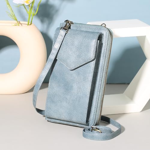 Image of SENDEFN Small Crossbody Cell Phone Purse for Women Leather Cellphone Bags Wallet Purses with Multi Card Slots
