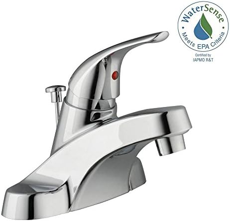 Glacier Bay Aragon 4 in. Centerset Single-Handle Low-Arc Bathroom Faucet in Chrome
