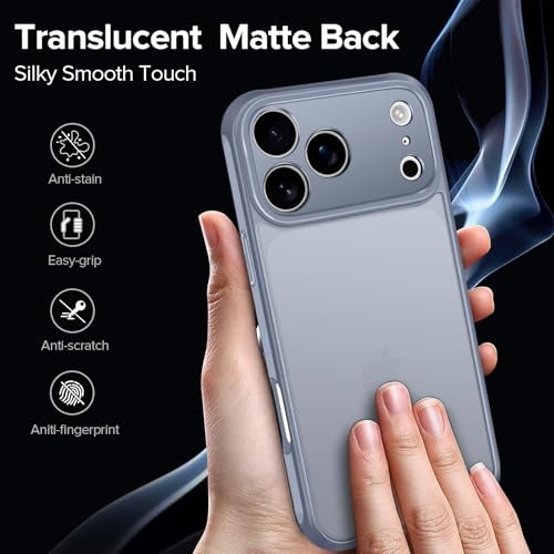 Image of ivoler 3-in-1 Case for iPhone 17 Pro 6.3 inch, Gray