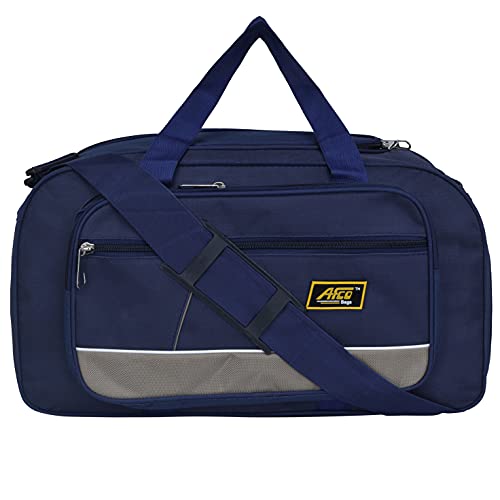 Afco Bags Cabin Size Waterproof Polyester Travel Duffle Bag/Cabin Crew Size Bag/Small Duffle Bag (Blue) 27.9 cms