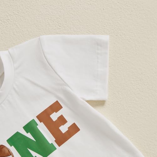 Pudcoco Toddler Baby Boys First Birthday Outfit Summer Football Soccer T-shirt and Shorts Set 1st Birthday Clothes4