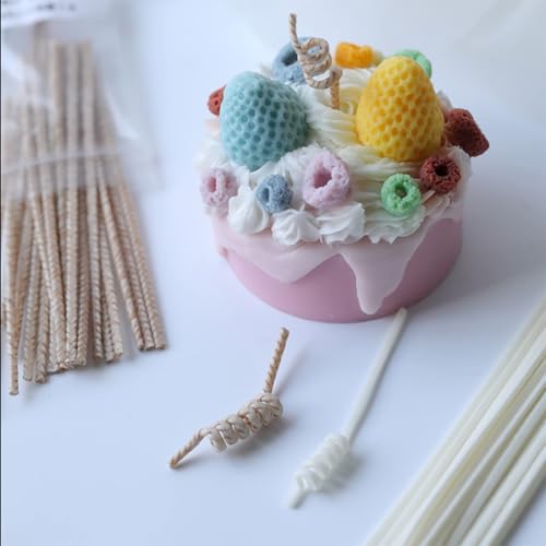 Image of 200 Foot 24 PLY Braided Candle Wick Spool for Making, DIY Craft (Normal)