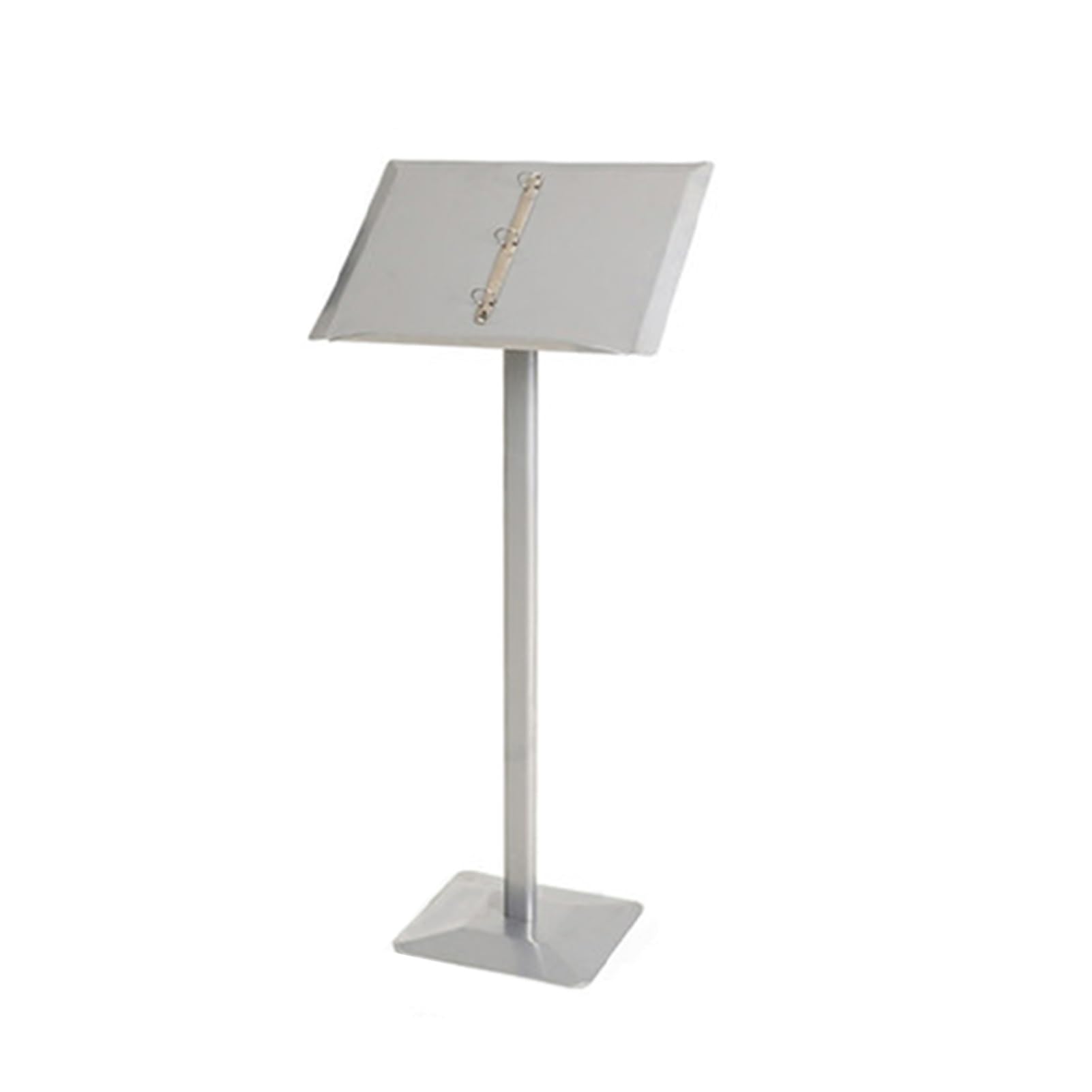 Soporte de menú independiente, versátil soporte de metal para folletos, carpetas, carteles, podio para menús y promociones (C-32 x 28 x 115 cm)