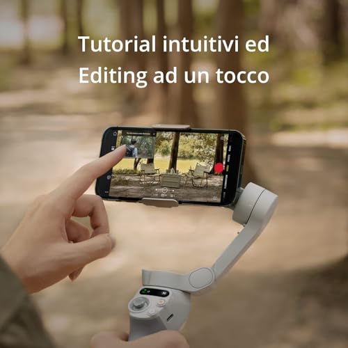 Stabilizzatore OSMO Mobile SE per Smartphone, Stabilizzatore a 3 Assi, Manico telescopico, Portatile e Pieghevole, per Android/iPhone con ShotGuides, ActiveTrack 6.0 per Vlogging - Gadget - Immagine 4