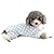 Zunea Small Dog Daisy Jumpsuit Pajamas Adorable Flowers Cotton Overalls Pjs Puppy Girl Sleeping Clothes Shirt with Pant Pet Doggie Cats Four Legs Pyjamas for All Season Blue S