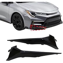 XQSMWF Pair Front Bumper Cover Lower Trim Molding Lip Spoiler Grille, Compatible with Toyota Corolla SE XSE 2020 2021 2022 Replace# 5211302030 5211302040