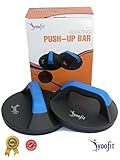 Yoofit TITLE Rotating Push Up Bars - Smooth Rotating Handle For CrossFit Workouts or other Fitness Training