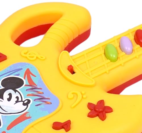 Image of Disney Mickey Mouse Theme Musical Guitar for Toddlers & Kids | Battery Operated Sing-Along Educational Toy | Interactive Learning Music & Sounds|Birthday Gift for Juniors (3+ Years) - Red