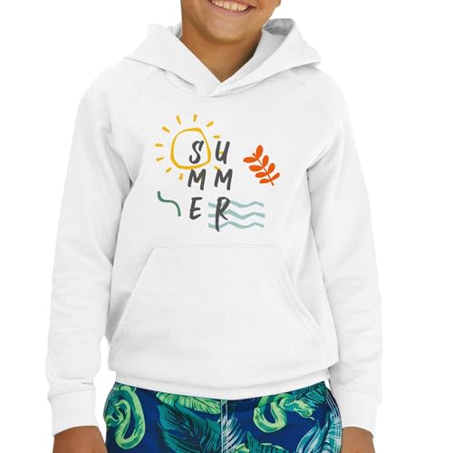Sweat enfant vacances protégeant du vent de la mer en été
