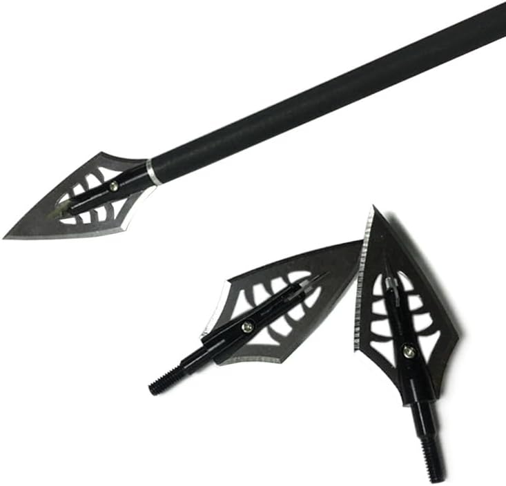 10pcs Archery Hunting Shooting Stainless Steel Arrowhead Broadhead Target Point Tips Bow Arrow Accessory