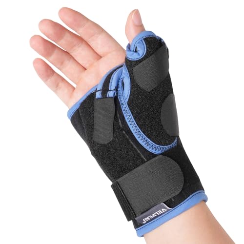 Velpeau Carpal Tunnel Wrist Brace with Thumb Stabilizer Night Support, L