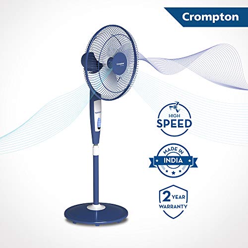 Image of Crompton HighSpeed Torpedo 400-MM Pedestal Fan(Blue White)