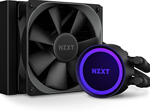NZXT Kraken 120 - RL-KR120-B1 - AIO RGB CPU liquid cooler - Quiet and effective - Quiet operation - Ring RGB LED - Aer P 120mm radiator fan (included), Black