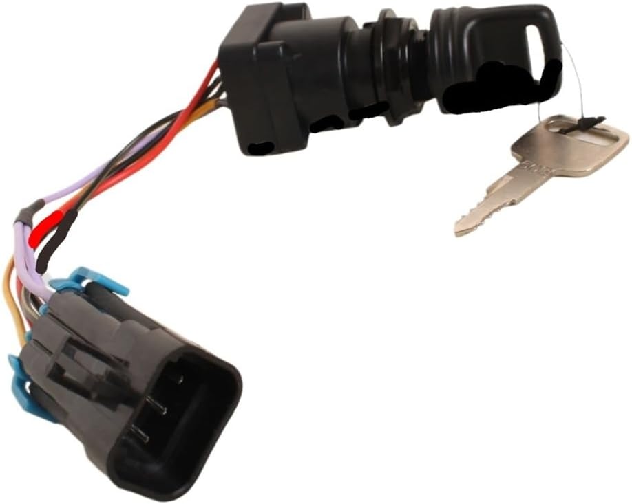 8M0059686 3-Position Ignition Key Switch W/Harness Fit for Boat Engine 87-897716K01 897716