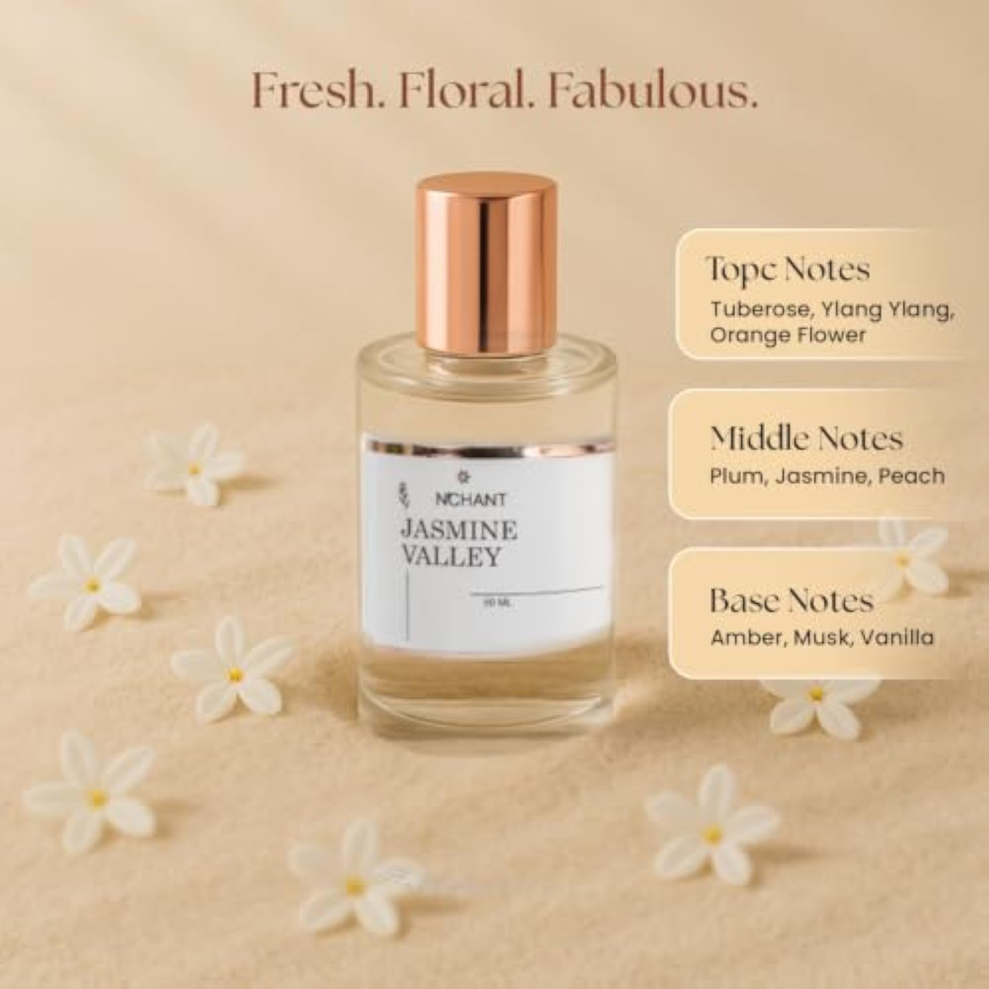 Unisex N'Chant Jasmine Valley Eau De Parfum, 50ml