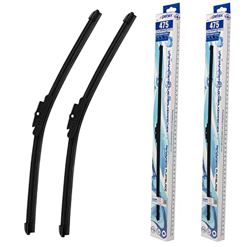 Essuie-glaces PETEX 475 mm : changer vos balais avant pour rouler sous la pluie