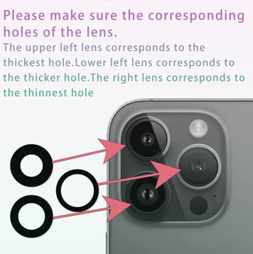 Image of 2 Sets Back Rear Camera Glass Lens Replacement for iPhone 14 /iPhone 14 Plus with Repair Tools Kit