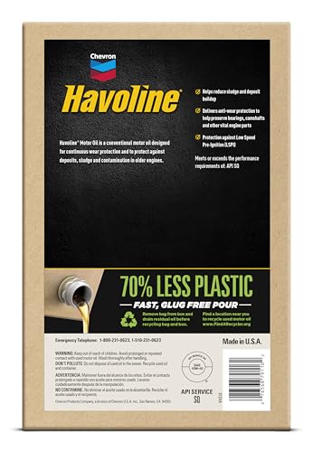 Image of Havoline Motor Oil 10w40 Smart Change Engine Oil, 10W-40, 6 Quarts, Pack of 1