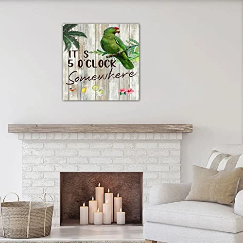 Plaque murale bois de qualité It's 5 O'Clock Somewhere déco 40 cm - 2