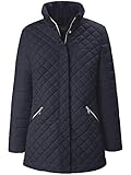 Längerer, bequemer Schnitt Basler Damen Steppjacke mit Stehkragen und Taschen