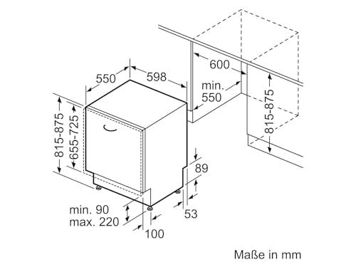 Neff S155EVX04E, N 50, Smart Lavastoviglie Completamente Integrata 60 Cm, Cassetto Portaposate, Sistema Di Cestello Flex Ii, Programma Preferito, Forte Capacità Di Pulizia, Apertura Automatica Della - 9