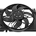 AZHZ Cooling Fan Assembly 623280 Cooling Fan for Mercedes-Benz C230 2002-2007 C240 2001-2005 C280 2006-2007 C32 AMG 2002-2004 C320 2001-2005 C350 2006-2007 C55 AMG 2005-2006 CLK320 2003-2005
