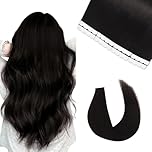 Vlasy Tape in Hair Extensions Human Hair 12 Inch Natural Black Invisible Straight Seamless Skin Weft Mini Tape Extensions Real Human Hair 1B# 8 Pcs