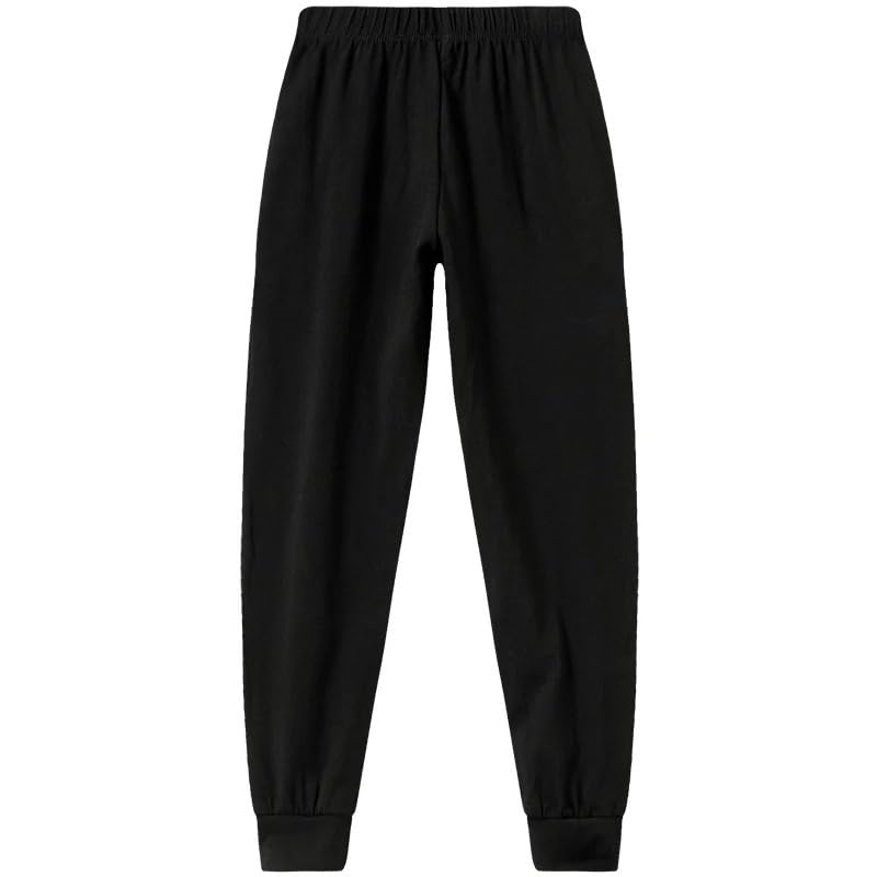 Pantalon de danse de ballet enfant coton noir souple entraînement gymnastique