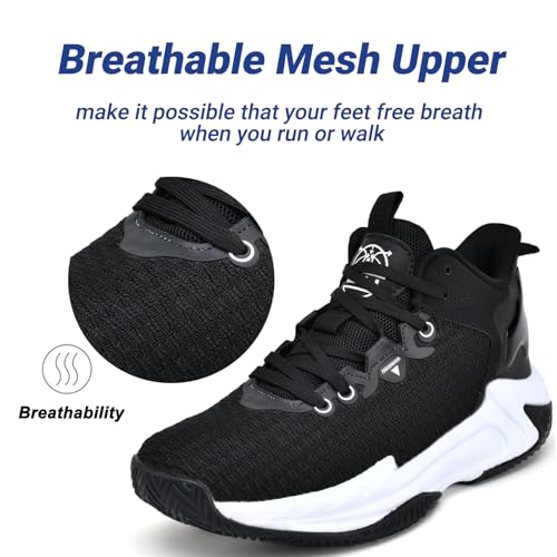 Image of Beita Mens Basketball Shoes High Upper Breathable Sports Shoes Anti Slip