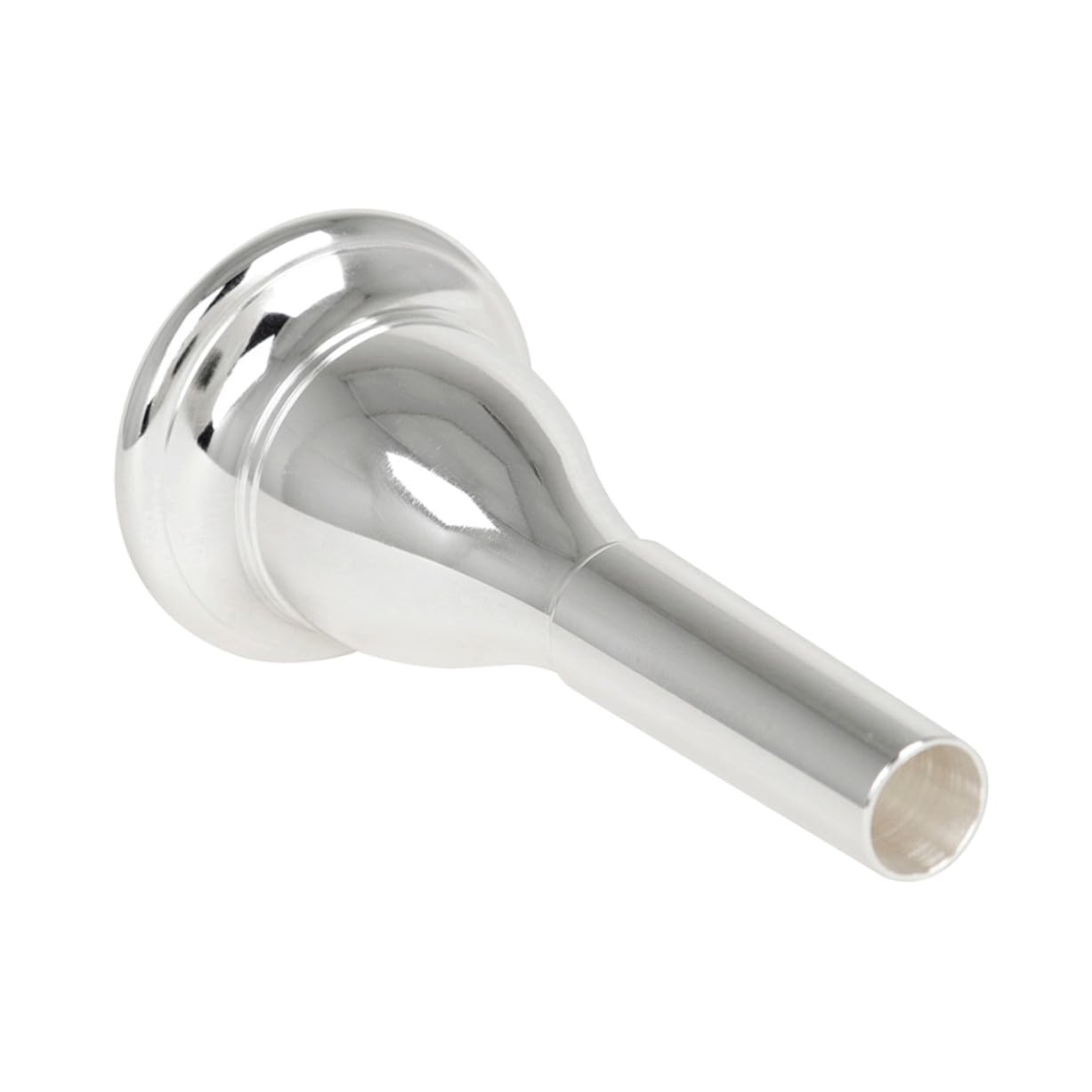 Tuba Mundstück Aus Messing 13,3mm Cnc Beschichtet Silberfarben Langlebiges Tuba Zubehör Für Musiker Und Blasinstrumente