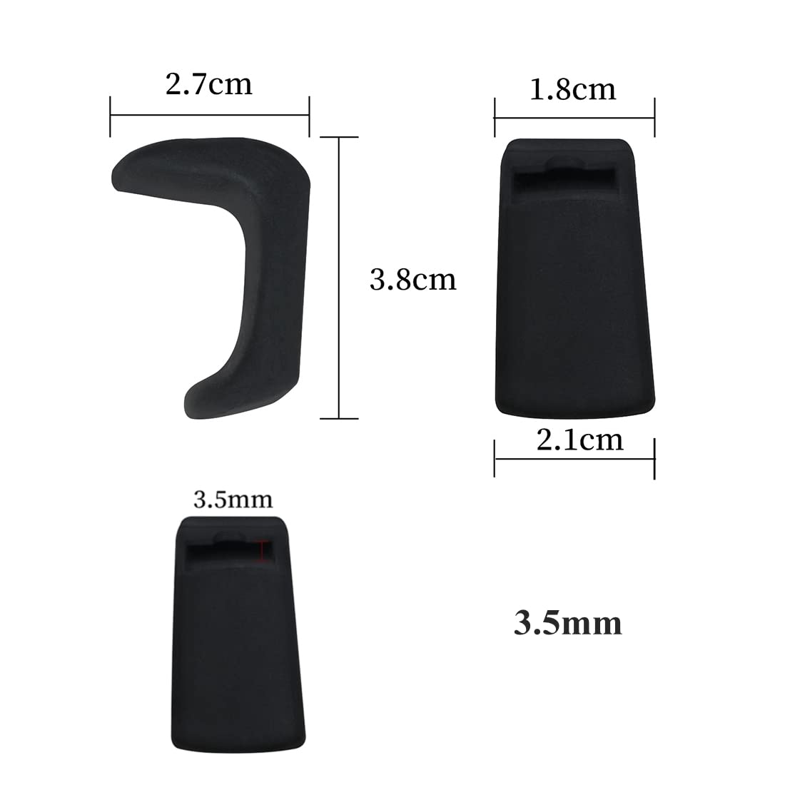 Coussin repose-pouce en caoutchouc pour clarinette hautbois 1,45-1,75 cm (3,5 mm)